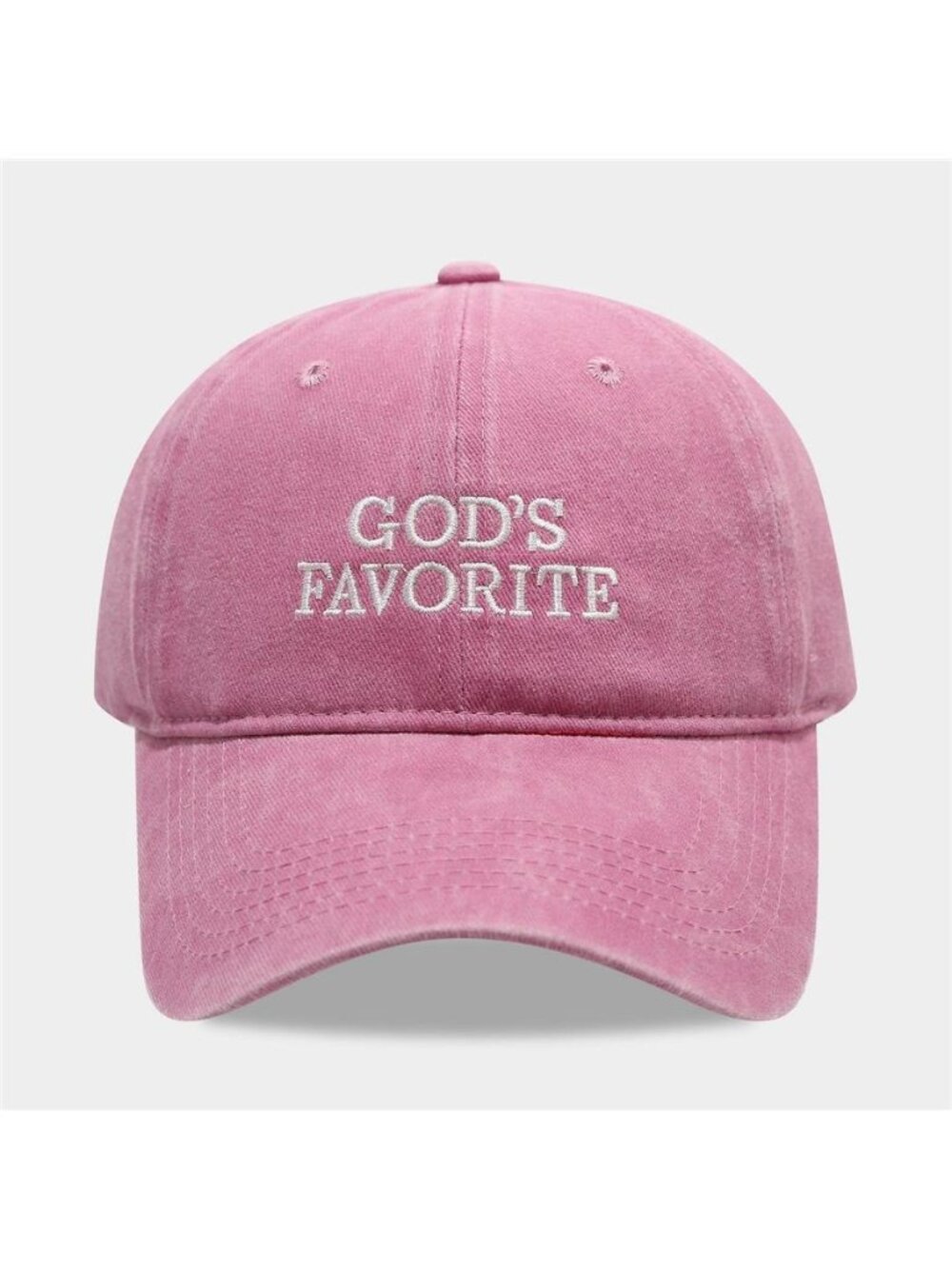 Embroidered Washed Baseball Cap